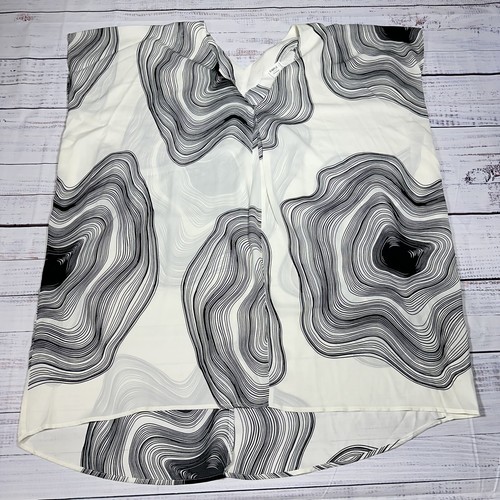 OFF WHITE Abito Simple Suzanne Betro Off bianco nero caftano trasparente leggero taglia M nuovo con etichette