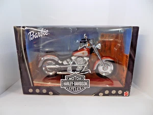 Barbie 1999 Harley Davidson Moto Fatboy Arancione Argento Nuova - Foto 1 di 5
