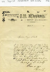 Dépt 31 - Grépiac - Belle Entête d'une Boulangerie du  28/08/1907 A Voir !!!!!!! - Picture 1 of 1