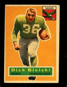 1956 TOPPS #76 DICK BIELSKI GOOD+ EAGLES *X78914