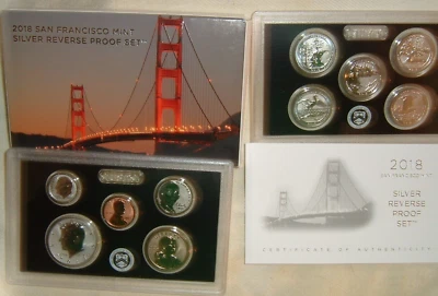 2018-S U S Mint Silver Reverse Proof Set! - Image 1 of 4