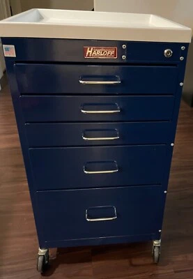 carro médico harloff modelo azul M3DS1824K05 Foto 1 de 4