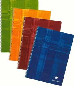 Clairefontaine Wirebound - Single Notebook - Ruled - Assorted - 8.25 x 11.75 - Picture 1 of 4