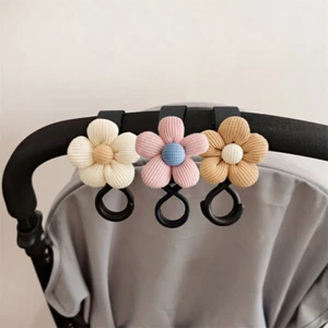 Kinderwagen Haken Blume Drehbar Taschenaufhänger Universal Organizer Aufhängehaken➳ - Bild 1 von 15