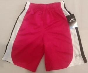 Boys Pro Player Red / Black & White Sides Athletic Shorts Size 4 *Brand New* - Picture 1 of 8