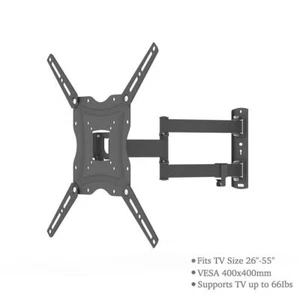Adjustable TV Wall Mount Tilt Bracket Rotatable TV Stand For 26-55" LCD Screen - Picture 1 of 11