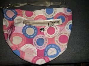 Coach F15166 Hobo Tasche rosa und blau selten - Bild 1 von 7
