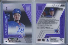 2020-21 Upper Deck Synergy Portrait Purple /25 Alexis Lafreniere Rookie Auto RC
