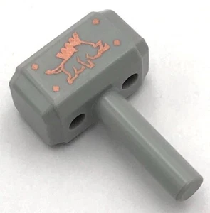 Lego Nuevo Minifigura Gris Azulado Luz Utensilio Herramienta Mazo Mjolnir Parte - Imagen 1 de 1