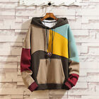 Mens Loose Hoodie Fashion Sweater Workout Top Casual Hooded Coat Sweatshirt