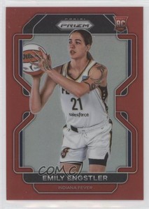 2022 Panini Prizm WNBA Red Prizm /199 Emily Engstler #184 Rookie RC