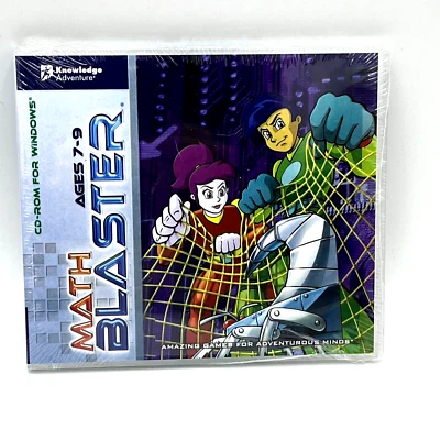 Math Blaster CD-ROM For Windows Ages 7-9 Sealed - Image 1 of 4