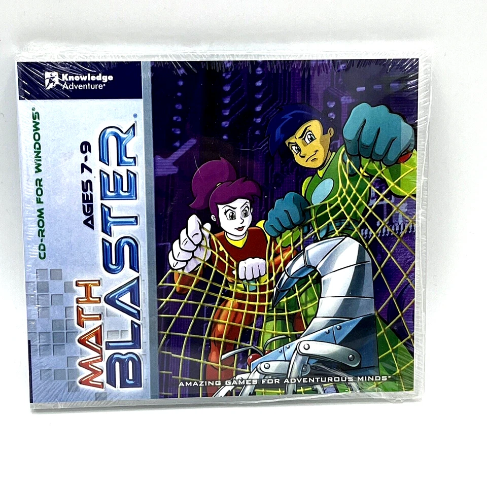 Math Blaster CD-ROM For Windows Ages 7-9 Sealed - Image 1 of 4
