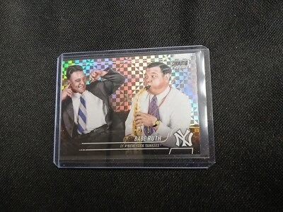 2022 Topps Stadium Club Chrome Babe Ruth X-fractor SP Card  # 3 New York Yankees - Image 1 of 4