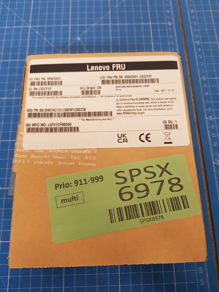 Factory Lenovo 600gb 12gbps 10k 2.5in SAS HDD