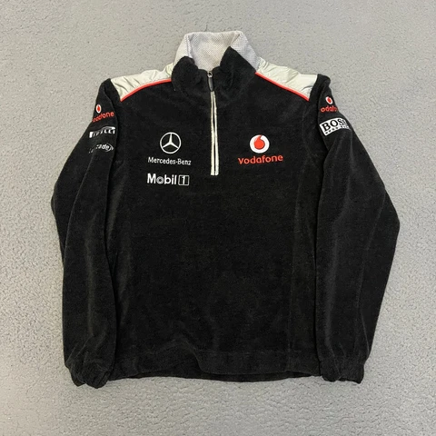 Vodafone Mercedes Mclaren F1 Mens Size XS Fleece 1/4 Zip Pullover Cover
