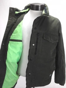 DIESEL Jacket FIFTYFIVEDSL Military Bomber Zip/Button Up 55DSL Green Men's L - Picture 1 of 12