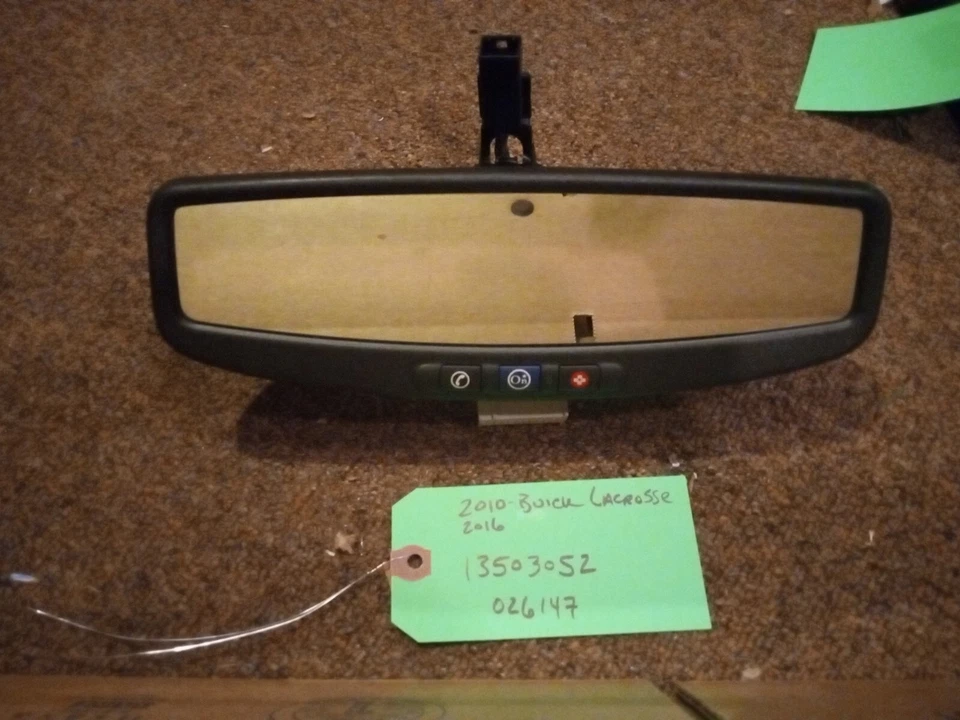 Espejo retrovisor Buick LaCrosse Allure con atenuación automática y Onstar OEM 13503052 Foto 1 de 4