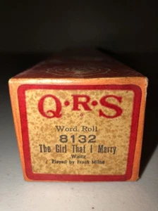 QRS Spieler Klavier Wortrolle 8132 Das Mädchen, das ich heirate Frank Milne - Bild 1 von 3