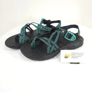 Chaco Classic Outdoor Slingback Adjustable Sandals Womens Size 10 Black Blue - Picture 1 of 9