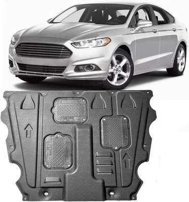 Front Engine Splash Guards for Ford Fusion 2013-2020 Black 🛡️ - Image 1 of 4