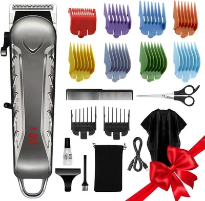 Hair Clippers for Men&Women, 5 Hours Cordless Hair Cutting Kit with 10 Combs - image 1 of 4