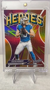 Justin Herbert 2023 Panini Prestige Xtra Points Gold Heroes Insert #H-4/75 - Imagen 1 de 4