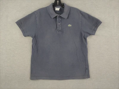 Camisa polo de golf tenis manga corta azul mediana 4 Lacoste para mujer Preppy informal Foto 1 de 4