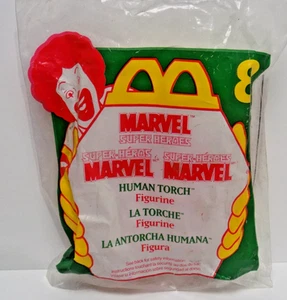 McDONALD'S TOY-VINTAGE 1996 HUMAN TORCH FIGURINE -MARVEL SUPER HEROS #8 - NIP - Picture 1 of 3