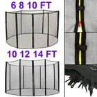 6 8 10 12 14 FT Trampoline Safety Net Enclosure Spring Cover Padding Ladder