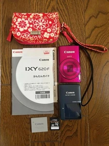 Canon IXY 620F PowerShot Pink 12.1MP Digitalkamera aus Japan mit Tasche [Exc] - Bild 1 von 8
