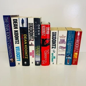 Dean Koontz Book Lot 10 Thriller Horror Suspense Novels Hardback Paperback Mix - Picture 1 of 23