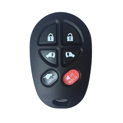 For 2004-2010 Toyota Sienna 6 Buttons Smart Remote Car Key Shell Case Chain Fob - Image 1 of 3