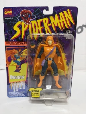 Toybiz Spider-Man La Serie Animada HOBGOBLIN Hurling Pumpkin Bomb Foto 1 de 4