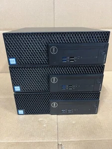 LOT OF 3 Dell OptiPlex 3060 SFF Core i3-8100 3.60GHz 8GB RAM 180GB SSD Win10 - Picture 1 of 6