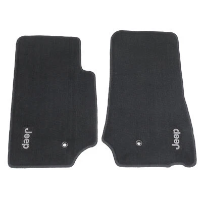 Alfombrillas delanteras Jeep Wrangler 2007-2013 2 puertas gris pizarra oscuro Mopar genuino OE Foto 1 de 4