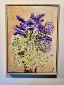 2025 Oil on Canvas Painting by Ukrainian Artist SVITLANA SHAPOVALOVA 11" x 15" - Picture 1 of 7