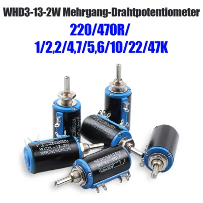 WXD3-13-2W 220R-47K Variable Precision Multi-Turn Potentiometer Drahtwiderstände - Bild 1 von 4