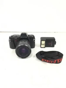 Pentax P3 Camera Takumar-A Zoom 1:3.5-4.5 28-80MM w/ AF160SA Flash Unit, WORKING - Picture 1 of 10