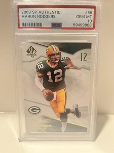 2009 Upper Deck SP Authentic Aaron Rodgers #59 PSA 10 Green Bay Packers
