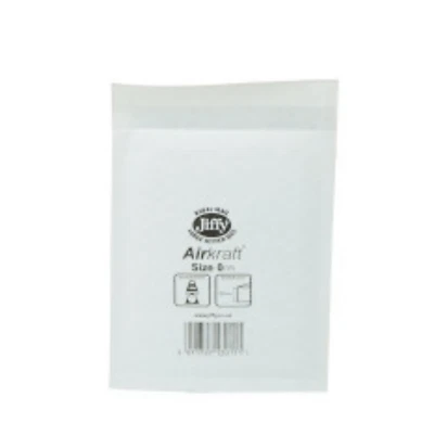 50 CD SIZE GENUINE JL0 (CD SIZE) WHITE JIFFY BAGS + FREE DELIVERY !