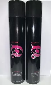 (2) Gorra negra laca para el cabello extra fuerte Matrix Design Pulse Pulse Hard Lock - 11 oz - rápida - Imagen 1 de 1