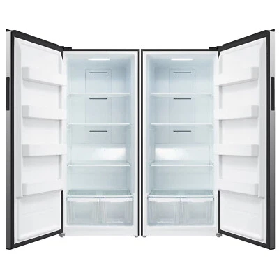 21 pies cúbicos Combo Congelador y Refrigerador Acero Inoxidable Nevera/Congelador Sin Ruido Foto 1 de 4