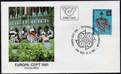 EUROPA CEPT 1981 - AUSTRIA - FOLKLORE - FDC - Image 1 of 2