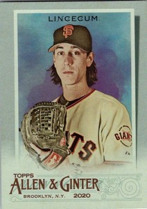 2020 Topps Allen and Ginter Silver #7 Tim Lincecum Parallel
