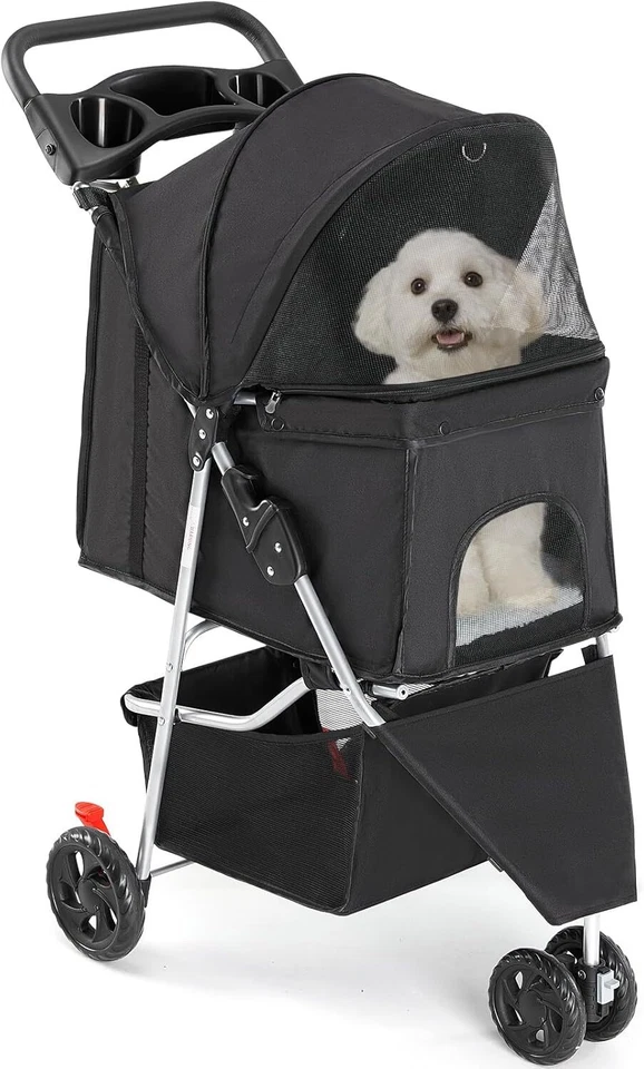 Pet Stroller for Dogs and Cats Foldable Lightweight Durable Small to Medium Pets - Image 1 of 4