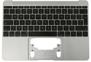 Apple Macbook Retina 12” A1534 2015 Argento Copertura Poggiapolso UK Qwerty - Foto 1 di 2