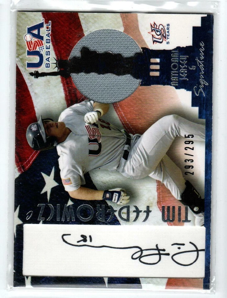 2006-07 USA Signatures Jersey Black #12 Tim Federowicz /295 (ref 210909) - Image 1 of 1