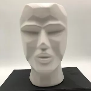 Fioriera/vaso testa geometrica 9 pollici bianco - Foto 1 di 9