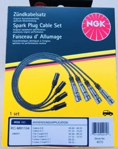 NGK Ignición Kit Smart 450 452 Gasolina 599 698 0.6 0.7 Fortwo Coupé Roadster - Imagen 1 de 5
